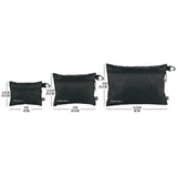 Eagle Creek PACK-IT™ Isolate Sac Set XS/S/M for packing organization, shown in various sizes with transparent design.