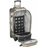 Eagle Creek ORV Trunk 30 wheeled duffel in asphalt black with sturdy wheels and retractable handle for easy travel.