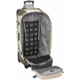 Eagle Creek ORV Trunk 36 wheeled duffel bag in asphalt black with sturdy wheels and spacious design for travel.