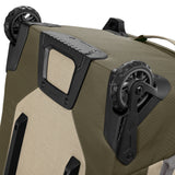 Eagle Creek ORV Trunk 36 wheeled duffel bag in asphalt black with sturdy wheels and spacious design for travel.