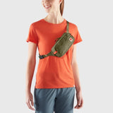 Green Fjallraven High Coast Hip Pack waist pack with adjustable strap and multiple compartments for outdoor and everyday use.