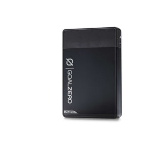 Black Goal Zero Flip 36 Power Bank with USB ports for portable charging and on-the-go power solutions.