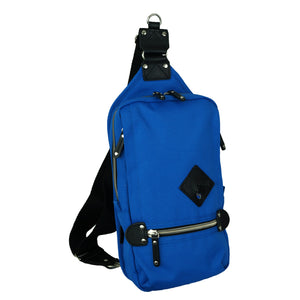 Harvest Label sling pack in black with adjustable strap and multiple compartments, designed for convenient everyday carrying.
