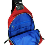 Black Harvest Label sling pack with adjustable strap and compact design, featuring the Harvest Label logo on the front.