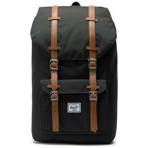Herschel Little America backpack with adjustable straps, front pocket, and classic design, shown in a neutral color.