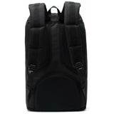 Herschel Little America backpack with adjustable straps, front pocket, and classic design, shown from the side view.