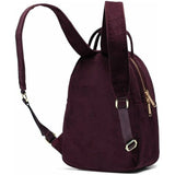 Herschel Nova Small Backpack in navy corduroy with adjustable straps and front pocket, ideal for everyday use.