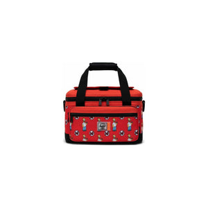 Herschel Pop Quiz Cooler 12 Pack Insulated with Simpsons design, featuring a durable insulated cooler bag with colorful cartoon characters.