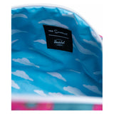 Herschel Novel Duffle bag featuring Simpsons design, made of durable fabric with leather accents and spacious main compartment.