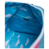 Herschel Novel Duffle bag featuring Simpsons design, made of durable fabric with leather accents and a spacious main compartment.