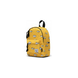 Herschel Classic Backpack Mini featuring Simpsons design, black color, with adjustable straps and front pocket for storage.