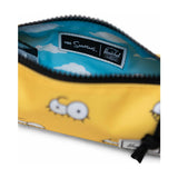 Herschel Settlement case featuring Simpsons character design, made of durable fabric with a zipper closure and adjustable strap.