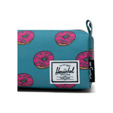 Herschel Settlement case featuring Simpsons characters with colorful cartoon design, made of durable fabric.