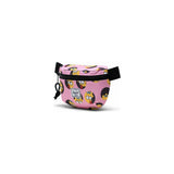 Herschel Fourteen Hip Pack featuring Simpsons design, compact black waist bag with adjustable strap and colorful cartoon print.