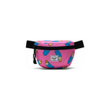 Herschel Fourteen Hip Pack featuring Simpsons design, compact black waist bag with adjustable strap and graphic print.