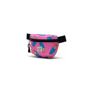 Herschel Fourteen Hip Pack featuring Simpsons design, compact black bag with adjustable strap and cartoon character details.