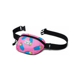 Herschel Fourteen Hip Pack featuring Simpsons design, compact black bag with adjustable strap and colorful cartoon print.