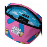 Herschel Fourteen Hip Pack featuring Simpsons design, compact black bag with adjustable strap and multiple compartments.