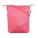 ILI Crossbody Bag 6647 in black with adjustable strap and zip closure, showcasing stylish and functional design.