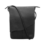 Black ILI Crossbody Bag 6647 with adjustable strap, featuring a compact design and sleek style, perfect for everyday use.