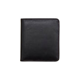 Black Toffee ILI Mini Bi-Fold RFID Wallet with multiple card slots and sleek design, shown open with visible compartments
