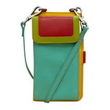 ILI Crossbody Wallet and Phone Organizer in citrus yellow with multiple compartments and a sleek design.