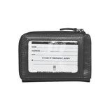 Black ILI RFID card holder wallet with multiple card slots and sleek design, made for secure and organized card storage.