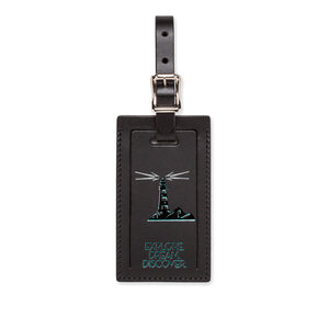 Index Urban luggage tag featuring lighthouse, explore, dream, and discover design on durable, customizable tag for travel accessories.