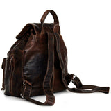 Jack Georges Voyager drawstring backpack showing the stylish navy fabric, adjustable straps, and spacious main compartment.