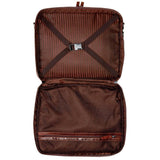 Jack Georges Voyager large travel briefcase with leather exterior, multiple compartments, and sturdy handle for professional travel.