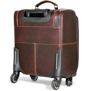 Jack Georges Voyager 18-inch carry-on luggage with durable hard shell and retractable handle for travel ease.