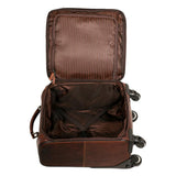 Jack Georges Voyager 18-inch carry-on luggage with hard shell, telescopic handle, and wheels for easy travel.