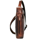 Brown Jack Georges Voyager Crossbody Bag with adjustable strap and multiple compartments, stylish and functional for everyday use.