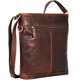 Brown Jack Georges Voyager Crossbody Bag with adjustable strap and multiple compartments for everyday use.