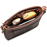 Brown Jack Georges Voyager Crossbody Bag with adjustable strap and sleek design, perfect for everyday use.