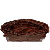 Brown Jack Georges Voyager Messenger Bag, stylish crossbody bag with adjustable strap and multiple compartments.