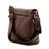 Brown Jack Georges Voyager Messenger Bag, stylish crossbody bag with leather accents and adjustable strap for everyday use.