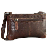 Brown Jack Georges Voyager Mini Crossbody Bag with adjustable strap and compact design, perfect for everyday use.