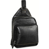 Black Jack Georges Voyager Sling Bag with adjustable strap and multiple compartments, designed for convenient everyday use.