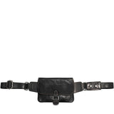 Brown Jack Georges Voyager handsfree belt bag with adjustable waist strap and multiple compartments for travel and everyday use.