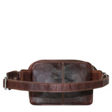Brown Jack Georges Voyager Large Travel Belt Bag, a stylish waist pack with multiple compartments for convenient travel storage.