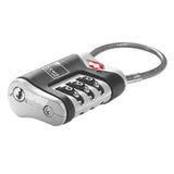 Lewis N. Clark Travel Sentry Cable Lock in grey, portable security accessory for travel and luggage protection.