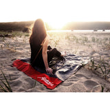 Matador Pocket Blanket 2.0 in black, compact outdoor accessory for picnics, camping, and travel, featuring waterproof and lightweight design.