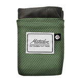 Matador Pocket Blanket 2.0 black portable outdoor accessory, compact waterproof picnic and travel blanket.