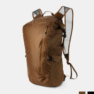 Black Matador Freerain24 backpack with compact, lightweight design and multiple compartments for hiking and outdoor activities.
