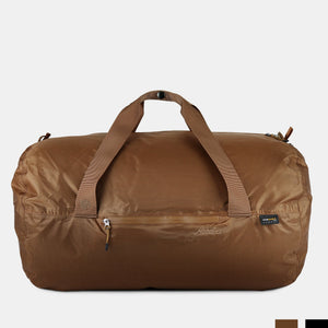 Matador Transit30 duffle bag in coyote grey with adjustable shoulder strap and spacious main compartment, outdoor travel gear.