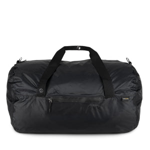 Matador Transit30 charcoal duffle bag shown from the front, featuring sleek design and sturdy handles for travel and everyday use.