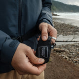Black Matador Mini Pocket Blanket, a compact travel essential with foldable design for outdoor and on-the-go use.