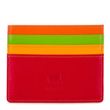 Mywalit black leather credit card holder wallet with multiple card slots and compact design.