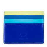 Black Mywalit credit card holder wallet with multiple card slots and stylish leather design.